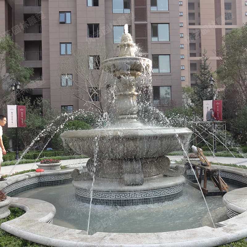 石雕噴泉，花崗巖噴泉，景觀噴泉