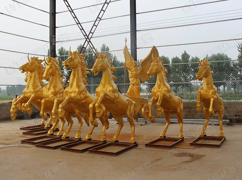 景觀銅馬雕塑，銅馬雕塑定制