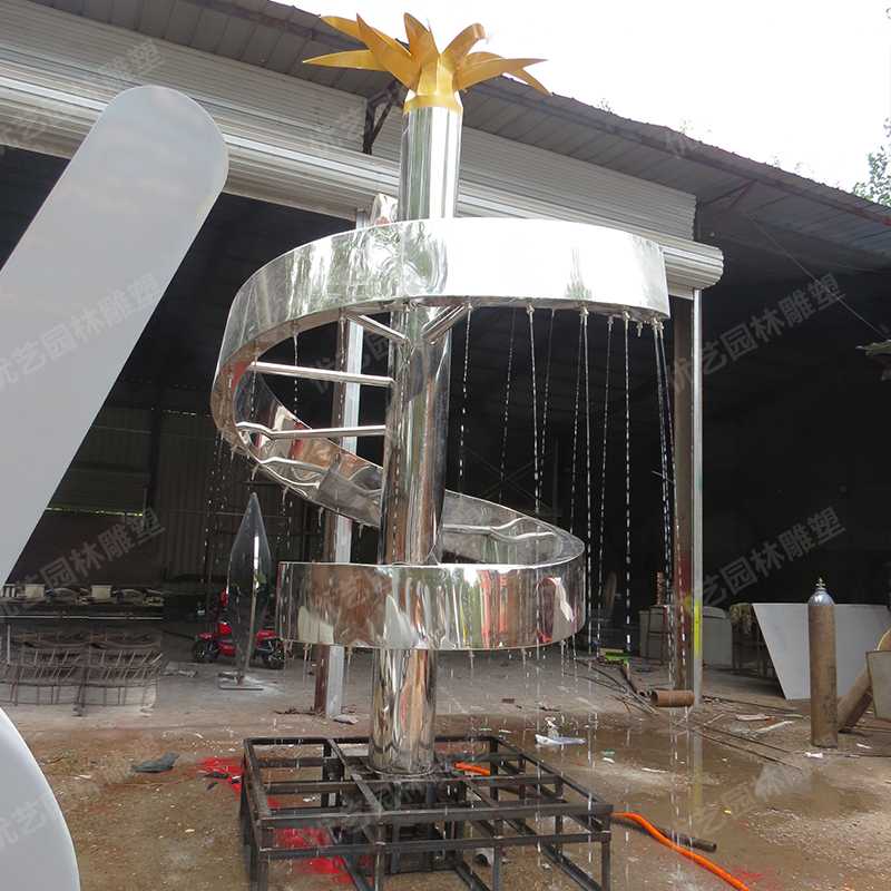 水景噴泉雕塑，不銹鋼雕塑廠家