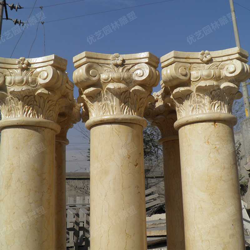 大理石羅馬柱，石材羅馬柱